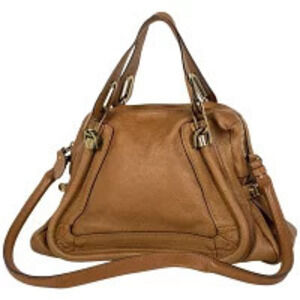 Chloe Paraty 2way Shoulder Bag Leather Brown